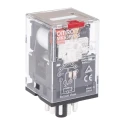 Omron Power Relay, 24V AC Coil, 10A Switching Current, 3PDT, Plug-In Terminal MKS3PIN-5 24VAC