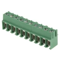 Phoenix Contact PT 2.5/10-5.0-V Series Right Angle PCB Terminal Block, 10 Contacts, 5 mm Pitch, 320 V, Polyamide 1987805