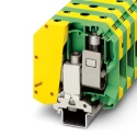 Phoenix Contact Earth Terminal Block USLKG Series Yellow Green Single-Level Screw Termination 8kV 232A ATEX 0441041