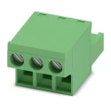 Phoenix Contact Pluggable Terminal Block 3-Contact 5.08 mm Pitch 320V 12A Polyamide Housing 1777293