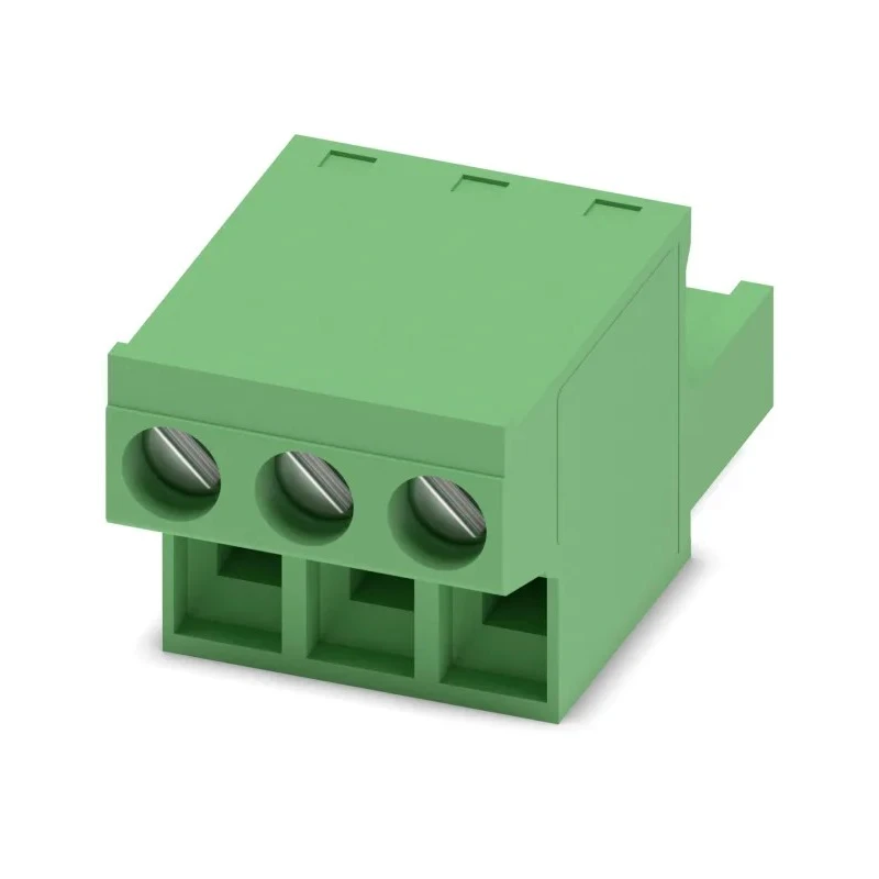 Phoenix Contact Pluggable Terminal Block 3-Contact 5.08 mm Pitch 320V 12A Polyamide Housing 1777293