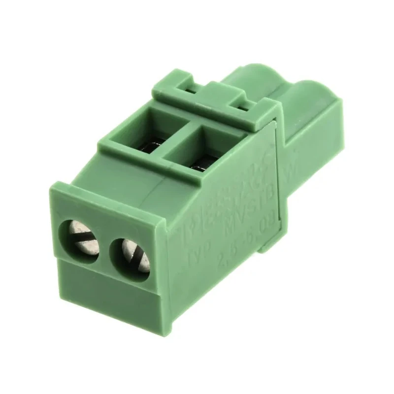 Phoenix Contact Pluggable Terminal Block 2-Contact 5.08 mm Pitch 12A 320V Polyamide MVSTBW 2.5/2-ST-5.08 1792757