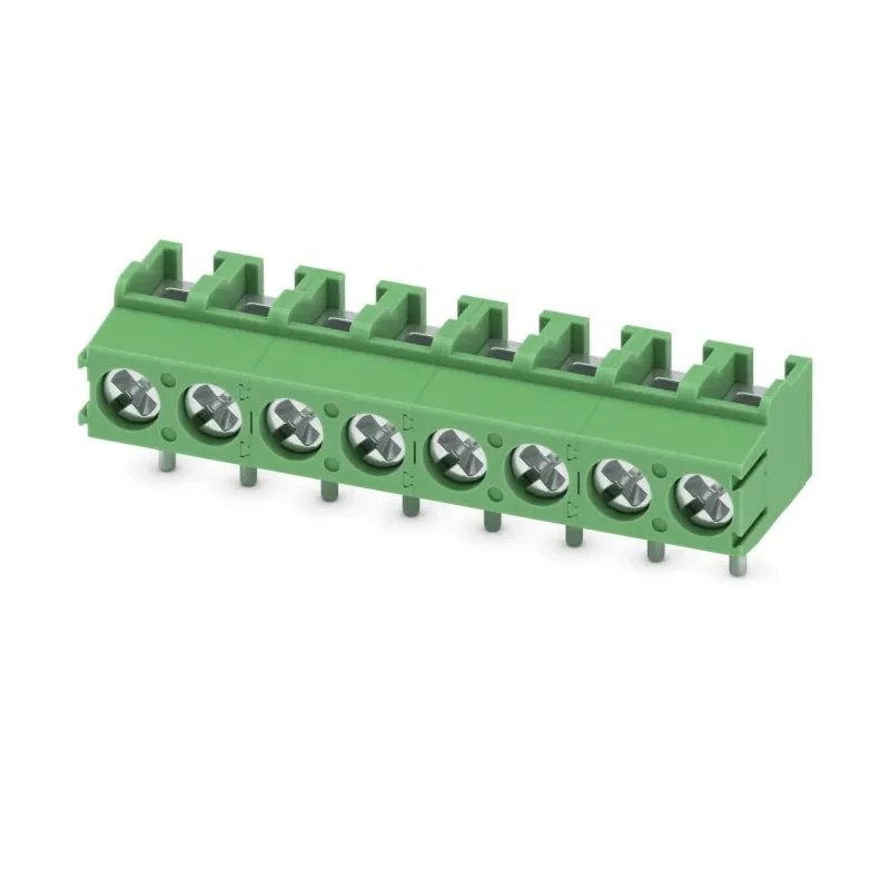 Phoenix Contact PT 1.5/8-5.0-V Series Right Angle PCB Terminal Block, 8 Contacts, 5 mm Pitch, 1 Row 1935378