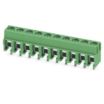 Phoenix Contact PT 1.5/10-5.0-H Series Horizontal PCB Terminal Block, 10 Contacts, 5 mm Pitch, Polyamide Housing 1935242