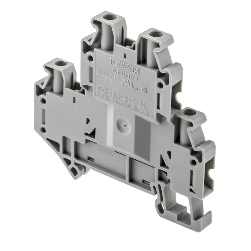 Phoenix Contact UTTB Clipline Series Double Level Terminal Block 800V, Screw Termination, 0.14mm² to 6mm², 2-Level 3044814