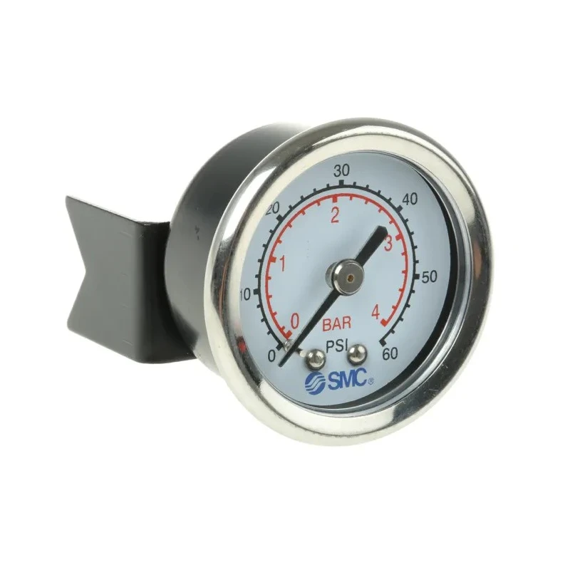 SMC 43 mm One-Touch Fitting Male or Female Inlet R(Pt) Threaded Pressure Gauge 4 bar 4K8-4P