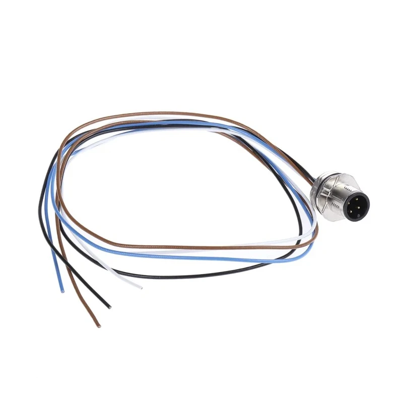 Phoenix Contact Male 4 Way Straight to 4 Way Unterminated Sensor Actuator Cable 500 mm 300V 4A IP67 22 AWG Tinned 1523450
