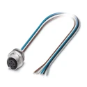 Phoenix Contact Sensor Actuator Cable Female 5 Way M12 to 5 Way Free Cable End 500 mm 300V 1520039