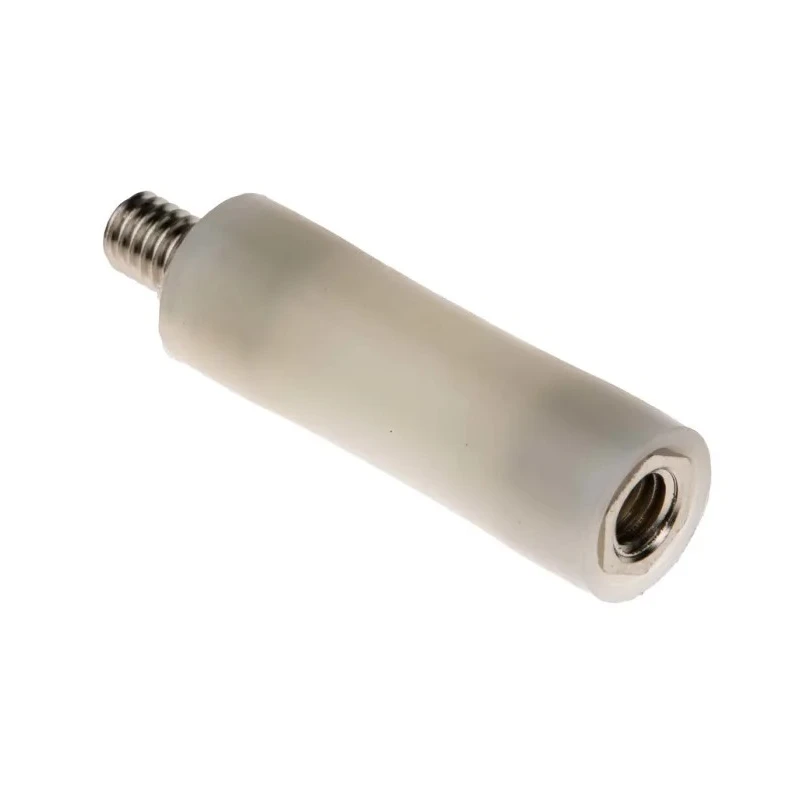 RS PRO M4 Round Polyamide 66 Standoff, 25 mm Body Length, 6 mm Stud Length, Male/Female Thread Configuration 653-9368
