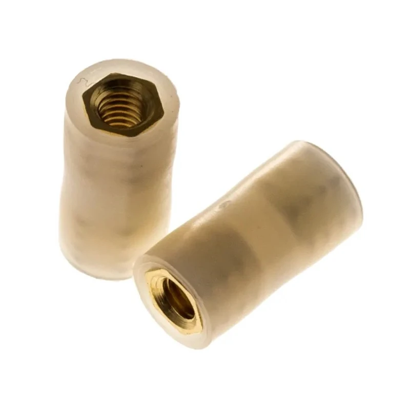 RS PRO Insulated Female/Female Standoff M4 Thread, 16 mm Body Length, Polyamide 66 Nylon Material, Round Plain 653-9475