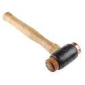 RS PRO Mallet with Replaceable Face, 1070 g Head Weight, Malleable Iron Head, Wood Handle, 38mm Head Diameter 539-097