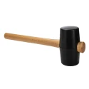 RS PRO Rubber Mallet Replaceable Face 550 g Rubber Head, Ash Wood Handle, 64mm Diameter 539-104