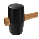 RS PRO Rubber Mallet Replaceable Face 550 g Rubber Head, Ash Wood Handle, 64mm Diameter 539-104