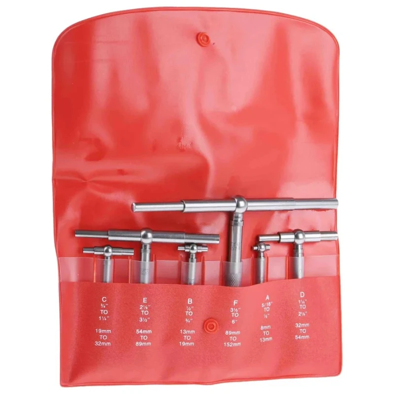 Starrett Telescopic Bore Gauge Set Steel 6 Piece Maximum 152mm Minimum 8mm S579HZ