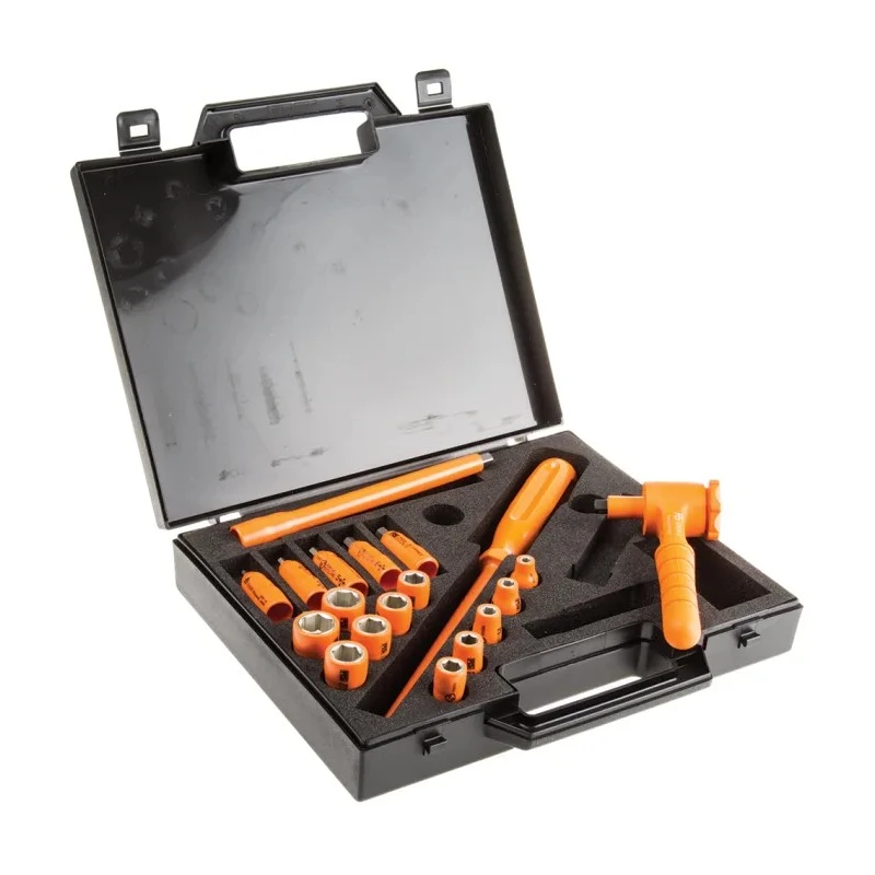 Penta 19-Piece 1/4 in Drive Metric Insulated Socket Set VDE 1000V Approved MS59CRS-1/4