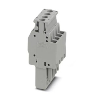 Phoenix Contact UPBV 2.5/4 Series 4-Contact Pluggable Terminal Block, 5.2 mm Pitch, 1 Row, 500V, 24A, Nylon Housing 3045428