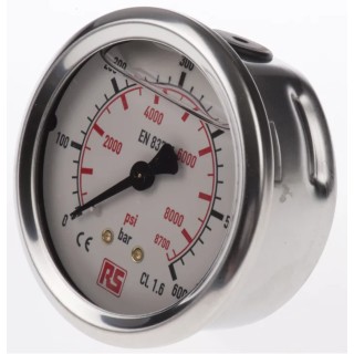 WIKA 63 mm G 1/4 Threaded Pressure Gauge 600 bar 9314204