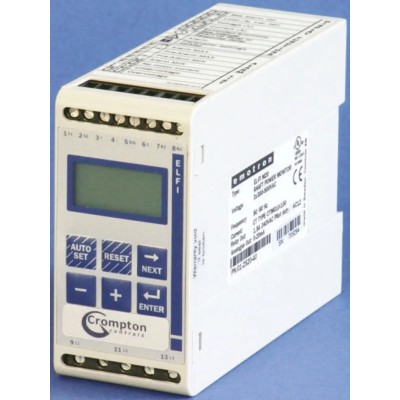 Crompton Controls Motor Load Monitor 10.1A, 25 A, 380V/500V, EL-FI Series M20 SS074+SS073
