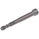 Bas Components System Zero Screwdriver Bit, T3 Size, Square Drive, Chrome Vanadium Steel, 75mm Length 542-100