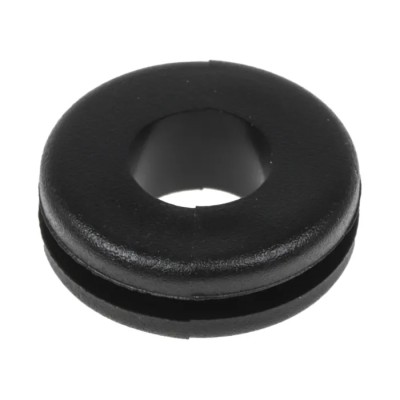 RS PRO Black Polyvinyl Chloride 9.5 mm Cable Grommet for 6.4 mm Cable Dia. 543-204