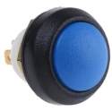 ITW Switches Miniature Push Button Switch Panel Mount 14mm Cutout Blue SPST IP67 48-2-RB-N-BL-B