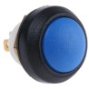 ITW Switches Miniature Push Button Switch Panel Mount 14mm Cutout Blue SPST IP67 48-2-RB-N-BL-B