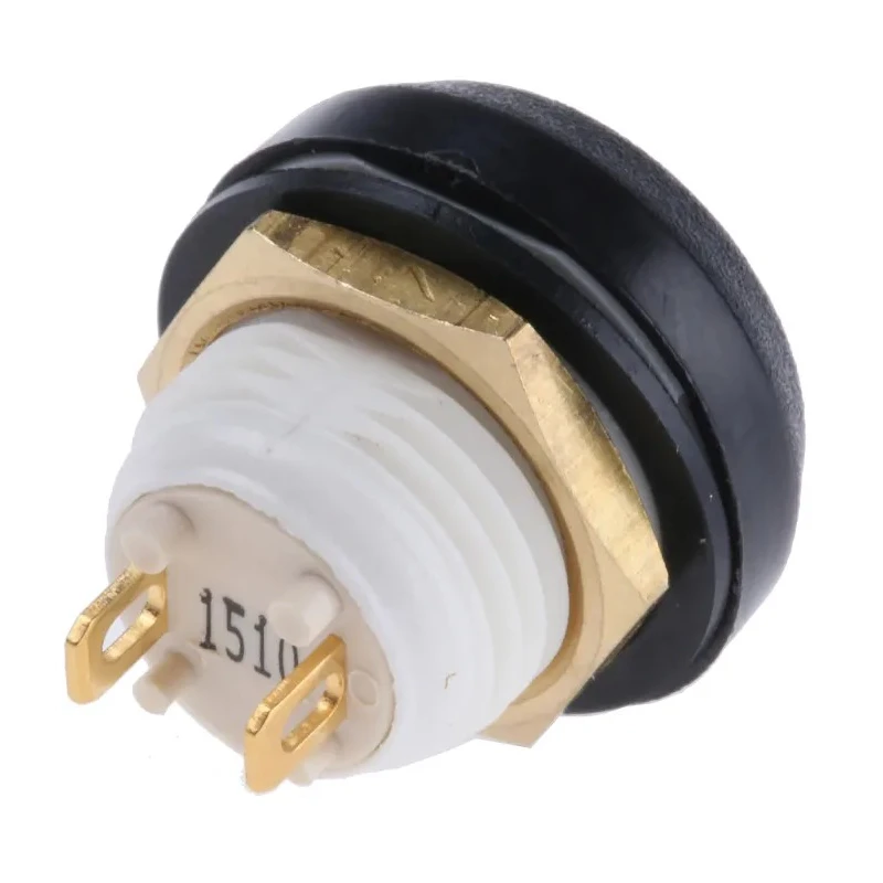 ITW Switches Miniature Push Button Switch Panel Mount 14mm Cutout Blue SPST IP67 48-2-RB-N-BL-B