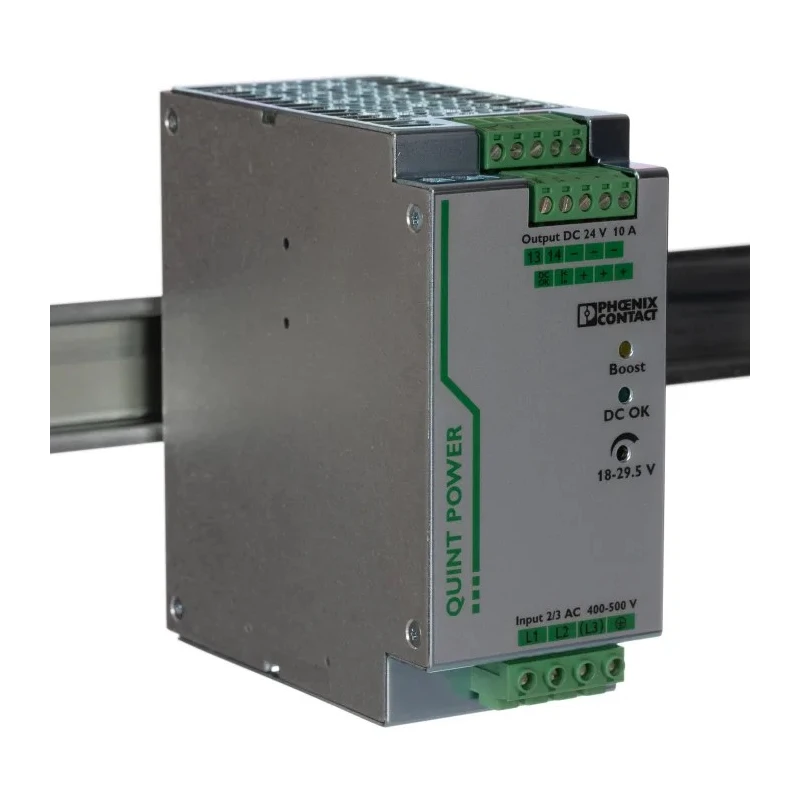 Phoenix Contact QUINT POWER Switched Mode DIN Rail Power Supply 575V AC Input 29.5V DC, 10 A Output, 240 W 2866705