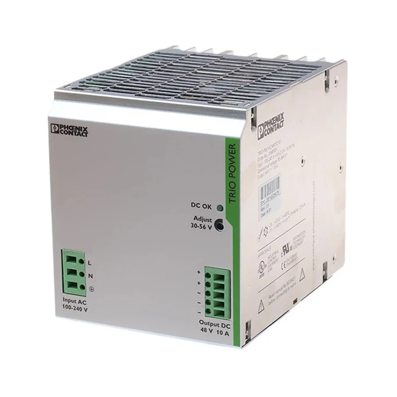 Phoenix Contact TRIO POWER Switched Mode DIN Rail Power Supply 264V AC Input 56V DC 10A Output 480W 2866501