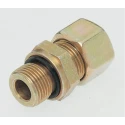 Parker Hydraulic Fitting Male G Thread, 90°, Steel Zinc Plated, 8 mm Hose ID GE08LR3/8EDCF