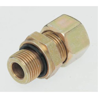 Parker Hydraulic Fitting Male G Thread, 90°, Steel Zinc Plated, 8 mm Hose ID GE08LR3/8EDCF