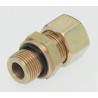 Parker Hydraulic Fitting Male G Thread, 90°, Steel Zinc Plated, 8 mm Hose ID GE08LR3/8EDCF