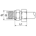 Parker Hydraulic Fitting Male G Thread, 90°, Steel Zinc Plated, 8 mm Hose ID GE08LR3/8EDCF