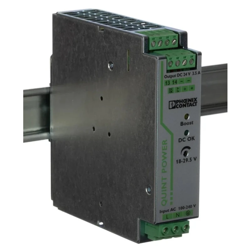 Phoenix Contact QUINT POWER Switched Mode DIN Rail Power Supply 264V AC Input 29.5V DC, 3.5A Output, 84W 2866747
