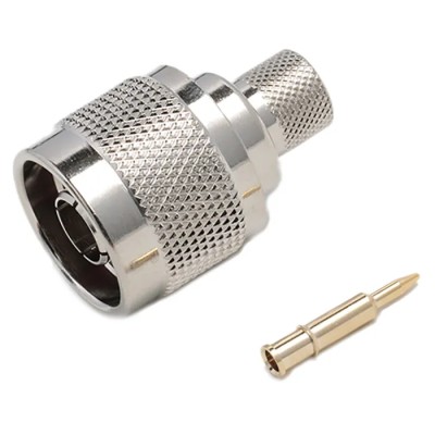 NEUTRAL Coaxial Connector Cable Male N Connector 50 Ω Straight Body Crimp 656-3614
