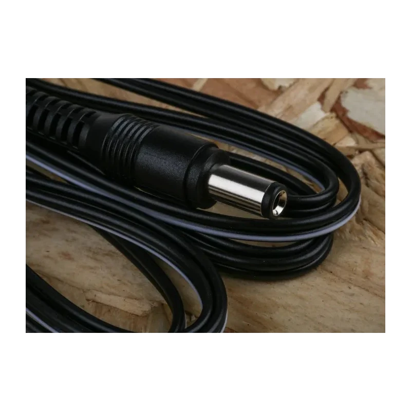 RS PRO 2.5 mm DC Plug to Unterminated Power Cord 1.8 m, 12V 1A Polyvinyl Chloride Jacket, White and Black 656-3822