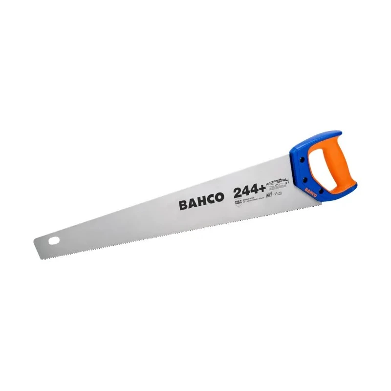 Bahco 550 mm Hacksaw Hand Saw with 8 TPI Teeth for Wood Cutting 244P-22-U7-HP