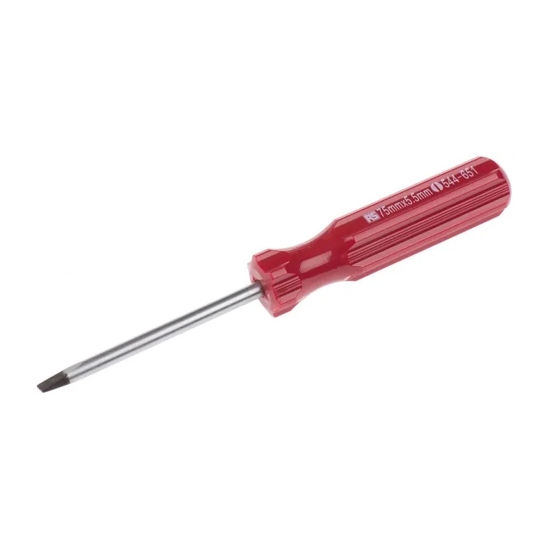 RS PRO Standard Insulated Slotted Screwdriver 75 mm Blade Chrome Vanadium Steel 544-651
