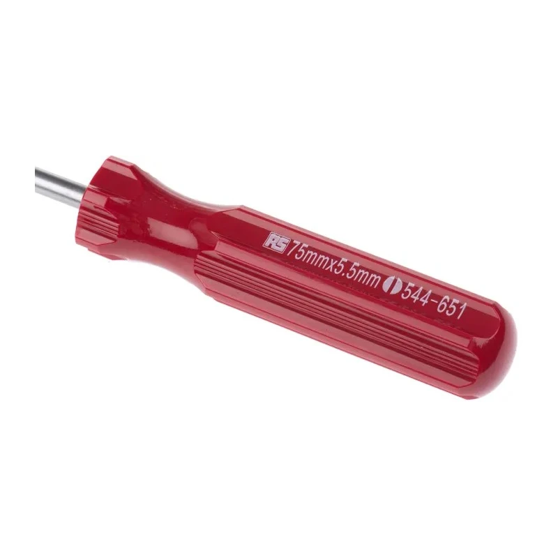 RS PRO Standard Insulated Slotted Screwdriver 75 mm Blade Chrome Vanadium Steel 544-651