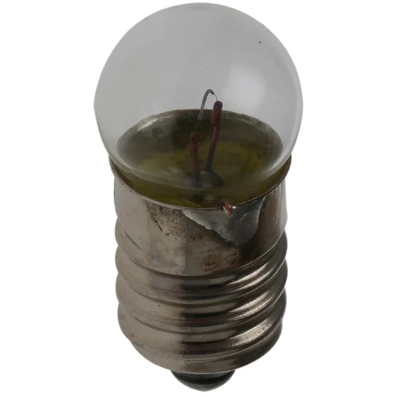 RS PRO E10 Indicator Light Clear Lens 6.5V 150mA 11.5mm Diameter 25mm Length Model 655-9081