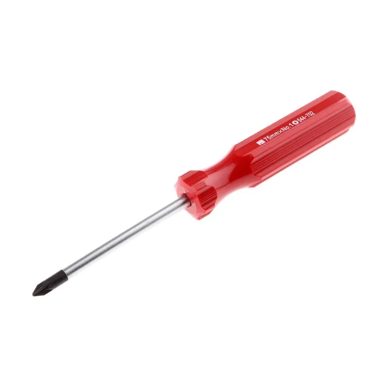 RS PRO Standard Pozidriv Screwdriver PZ1 Tip 75 mm Blade 164 mm Overall 544-702