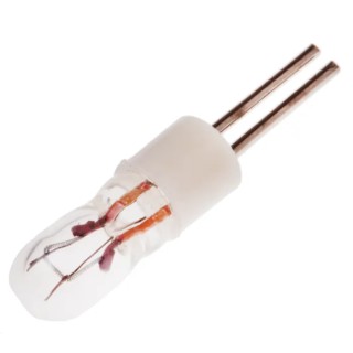 RS PRO BI-Pin Indicator Light Clear Lens 28V 24mA T1 Designation 3.15mm Diameter 16.5mm Length 4000h Lifespan 655-9479