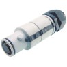 ITT Cannon Veam Snaplock IP65 Blue Cable Mount 1P Straight Industrial Power Connector 250A 1kV SNLM-P-C25-25S-BL