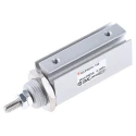 SMC 15 mm Pneumatic Piston Rod Cylinder, CJP2 Series, Double Acting, Panel Mount, Rubber Cushion, Aluminium CDJP2B10-15D