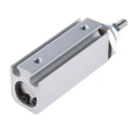 SMC 15 mm Pneumatic Piston Rod Cylinder, CJP2 Series, Double Acting, Panel Mount, Rubber Cushion, Aluminium CDJP2B10-15D