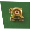 Radiall MMBX Series Coaxial Connector Surface Mount Female, 50 Ω Impedance, Straight Body Solder Termination R223 424 000W