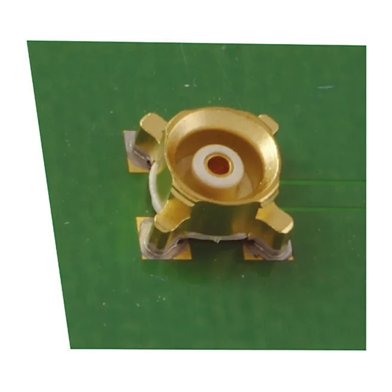 Radiall MMBX Series Coaxial Connector Surface Mount Female, 50 Ω Impedance, Straight Body Solder Termination R223 424 000W