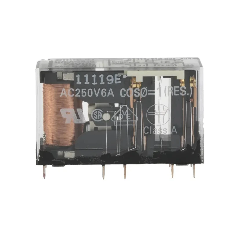 Omron PCB Force Guided Relay, 24V DC Coil Voltage, 4-Pole DPDT, Silver Alloy Contacts G7SA-2A2B 24VDC
