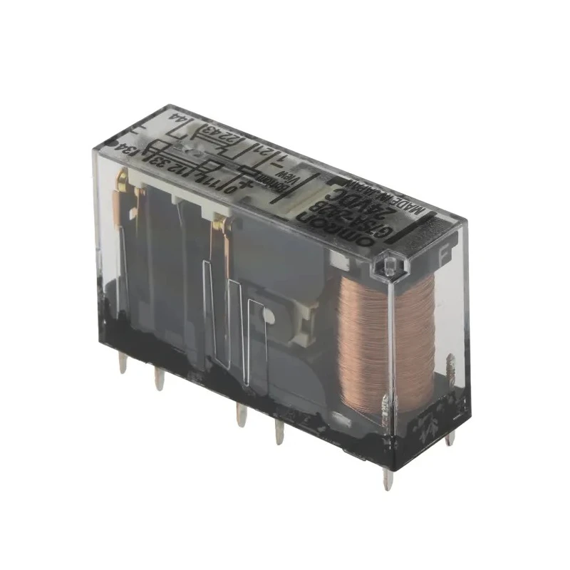 Omron PCB Force Guided Relay, 24V DC Coil Voltage, 4-Pole DPDT, Silver Alloy Contacts G7SA-2A2B 24VDC