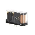 Omron PCB Force Guided Relay, 24V DC Coil Voltage, 4-Pole DPDT, Silver Alloy Contacts G7SA-2A2B 24VDC